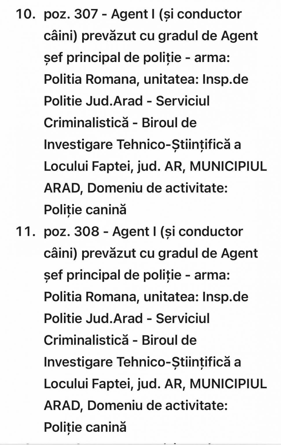 IPJ Arad face angajări Ce posturi sunt scoase la concurs NewsAr ro