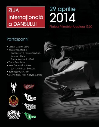 Aradul sărbătoreşte Ziua Internaţională a Dansului