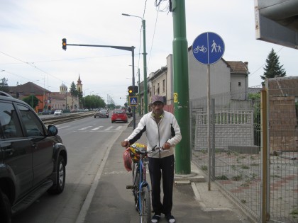 Magistrații arădeni nu „văd” stâlpii din mijlocul unei piste de biciclete (GALERIE FOTO)
