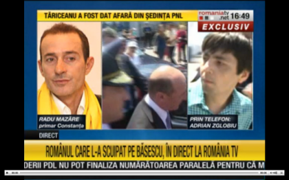 Bărbatul care l-a scuipat pe Traian Băsescu a încercat SĂ SE SINUCIDĂ de faţă cu poliţiştii