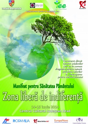 Centrul Cultural Judeţean Arad găzduieşte evenimentul „Manifest pentru sănătatea pământului”