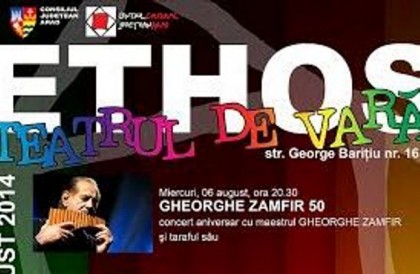 Gheorghe Zamfir aniversează 50 de ani de carieră pe scena Teatrului de Vară din Arad