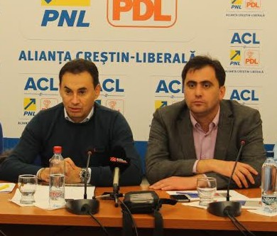 Co-preşedinţii PNL Arad Gheorghe Falcă şi Ioan Cristina insistă pe INTRAREA LA GUVERNARE