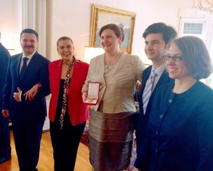 Rodica Tălmaciu a primit Ordinul de Onoare în Aur pentru merite aduse Republicii Austria