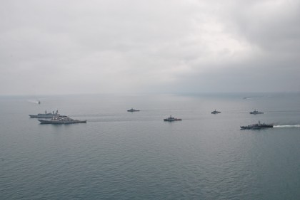NATO şi Rusia ÎŞI ARATĂ MUŞCHII: Forţele Navale Române, sprijinite de cele ale SUA şi Bulgaria, au DESCINS în Marea Neagră (VEZI FOTO)