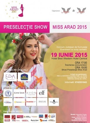 Preselecţie pentru „Miss Arad” 2015. Tot ce trebuie să ştiţi despre concursul de frumuseţe