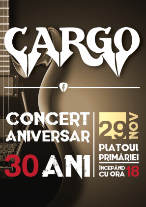 Trupa CARGO sărbătorește în Arad 30 de ani de muzică rock cu un concert aniversar!