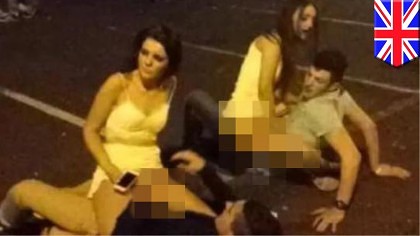 VIDEO/ Dezmăţul din Magaluf, eclipsat de cel din Belfast! SEX ÎN GRUP în parcarea unui club!!!
