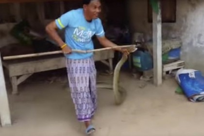 Man-captures-5m-long-snake-from-under-bed