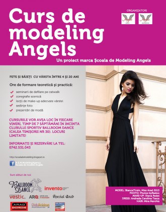 Ședințe foto, seminar de fotomodeling și lecții de make-up la Școala de Modeling Angels