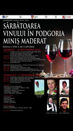 Sărbătoarea Vinului în Podgorie continuă în weekend-ul acesta la Şiria
