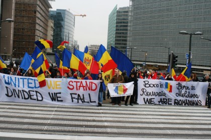 Mesajul unioniștilor, la Bruxelles: România și Republica Moldova, O SINGURĂ NAȚIUNE, O SINGURĂ ȚARĂ