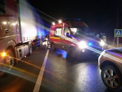 Accident pe DN7: Pieton LOVIT MORTAL în timp ce TRAVERSA REGULAMENTAR