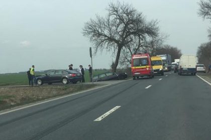 BREAKING NEWS/ Accident rutier pe DN79, lângă Domeniile Lupaş