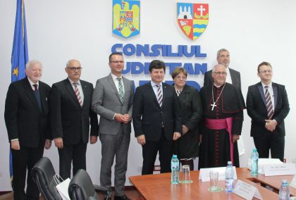 Delegaţie din Germania, în vizită la Consiliul Judeţean Arad