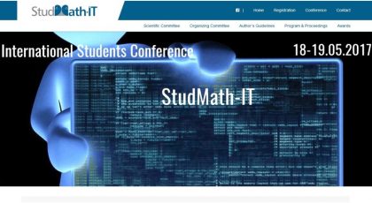 Conferința internațională StudMath – IT la UAV