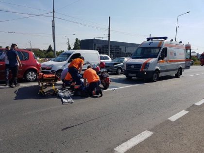 ACCIDENT GRAV între cinci MAȘINI și un MOTOCICLIST în zona RAR