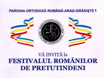 Parohia Ortodoxă Arad Grădiște 1 vă invită la Festivalul Românilor de Pretutindeni