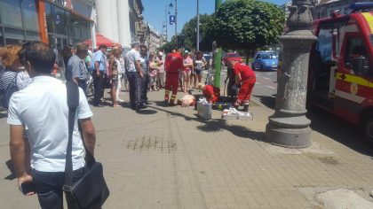 PANICĂ în centrul Aradului, la ING Bank! SMURD şi Poliţia Locală, la faţa locului (FOTO)