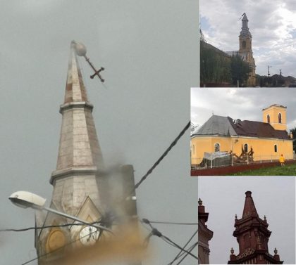 Imaginile APOCALIPSEI, la Arad! Biserici DISTRUSE de furtună (FOTO)