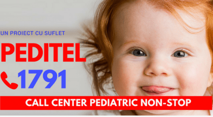 DONEAZĂ 50 de lei pentru PEDITEL, primul call-center MEDICAL pediatric GRATUIT din România