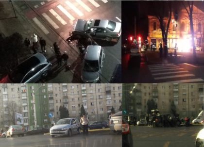Crăciunul pe şosele: BMW în FLĂCĂRI şi mai multe ACCIDENTE (FOTO + VIDEO)
