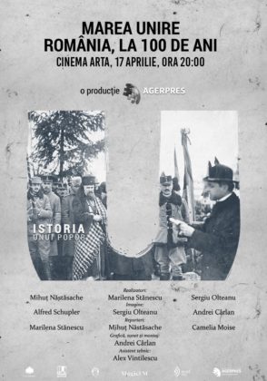 „Marea Unire – România, la 100 de ani”, un film deosebit, proiectat la Cinema Arta