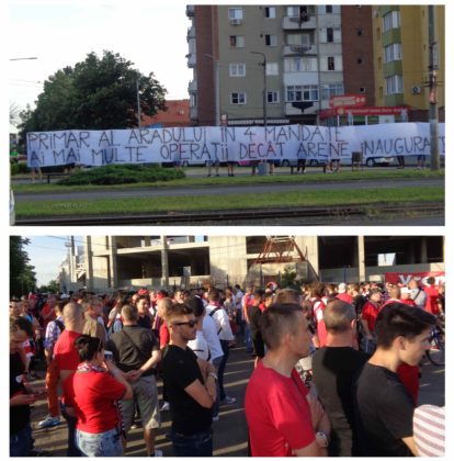 Suporterii au „INAUGURAT” stadionul și i-au transmis … BEEP lui Falcă în mod REPETAT (FOTO + VIDEO)