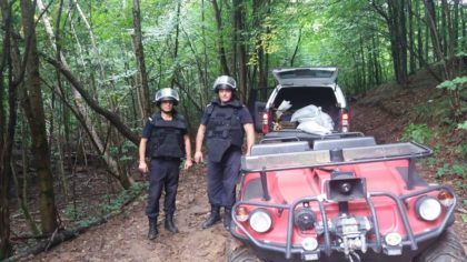 EXPLOZIE în pădure: PROIECTILUL găsit de un grup de turiști lângă Milova a fost DISTRUS astăzi