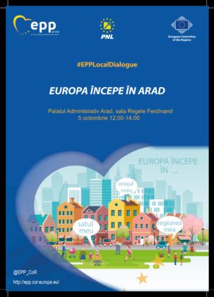 „Europa începe în Arad” – Primul dialog local cu cetățenii, organizat de Comitetul Regiunilor în orașul nostru