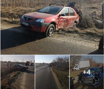 NEWS ALERT/ Două ACCIDENTE pe drumul Arad – Timişoara! Circulaţia rutieră se desfăşoară cu DIFICULTATE (GALERIE FOTO)