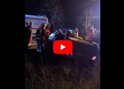 Accident GRAV pe drumul spre aeroportul din Timișoara (VIDEO)