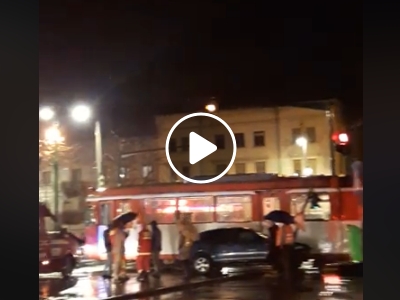 ACCIDENT în centrul Aradului! A fost implicat un TRAMVAI (VIDEO)