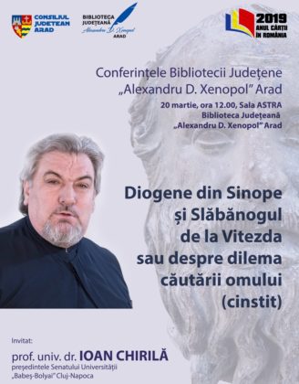 Reputatul teolog Ioan Chirilă va conferenția la Arad