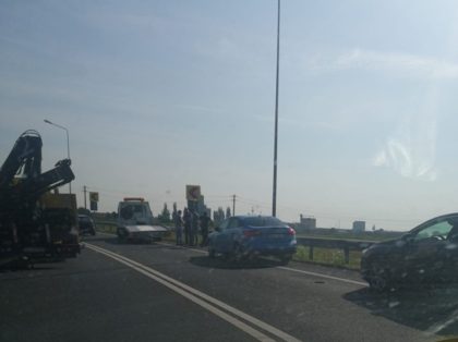 ACCIDENT la ieșirea din Arad! Traficul este îngreunat