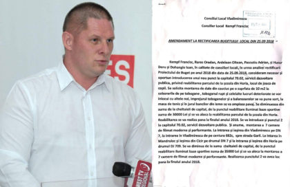 Francisc Kempf (PSD Vladimirescu): Amendamentul depus de noi pentru parcul din Horia a fost votat în unanimitate şi aplicat