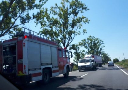 UPDATE/ ACCIDENT pe drumul Arad – Pecica! Circulația rutieră, parțial blocată