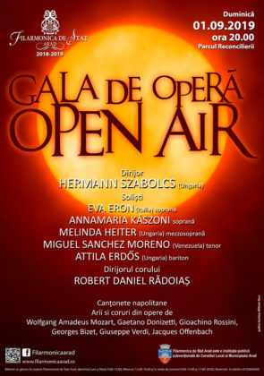 Artiști din Italia, Ungaria și Venezuela, la „Gala de Operă Open Air ”