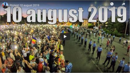 Reporter la protest. Cum a fost în Piața Victoriei, la mitingul din 10 august (VIDEO)