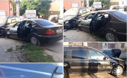 NEWS ALERT: ACCIDENT cu BMW la Biserica Sârbească! Șofer BĂUT la volan (GALERIE FOTO)