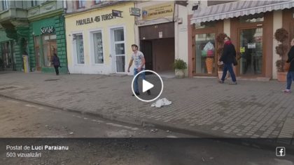 IMAGINILE ZILEI, în Arad! Ce a făcut un tânăr în centrul oraşului (VIDEO)