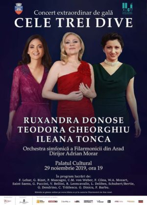 PREMIERĂ: Cele Trei Dive, pe scena Filarmonicii de Stat Arad, într-un concert de excepție