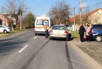 Biciclist băut lovit de o mașină pe o stradă din Arad