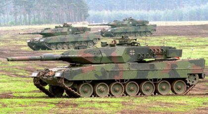 Armata germană începe să antreneze militari ucraineni pe tancurile Leopard