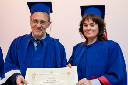 Marco Lucchesi, președintele Academiei Braziliene de Litere, a primit titlul de Doctor Honoris Causa al Universității „Aurel Vlaicu”