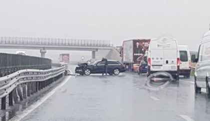 ACCIDENT pe AUTOSTRADĂ, între Arad și Timișoara! Circulație PARȚIAL BLOCATĂ (UPDATE)
