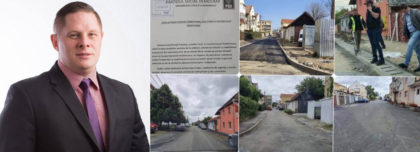 Francisc Kempf: „În urma repetatelor solicitări depuse a fost reabilitată zona blocurilor de pe strada Gării din Vladimirescu”
