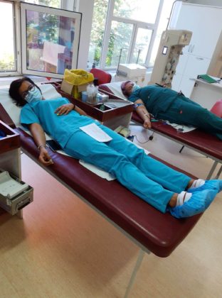 Angajaţii UPU şi SMURD Arad au donat sânge