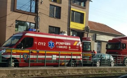 ACCIDENT în Municipiul Arad! Circulație BLOCATĂ (FOTO)