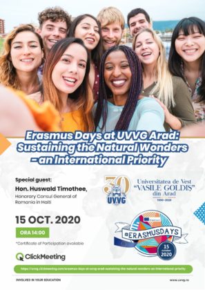 Erasmus Days UVVG, în format online în acest an